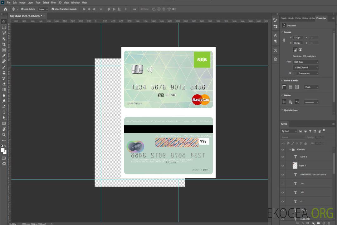 Carte master de la banque SEB de Lettonie template Carte master de la banque SEB de Lettonie template